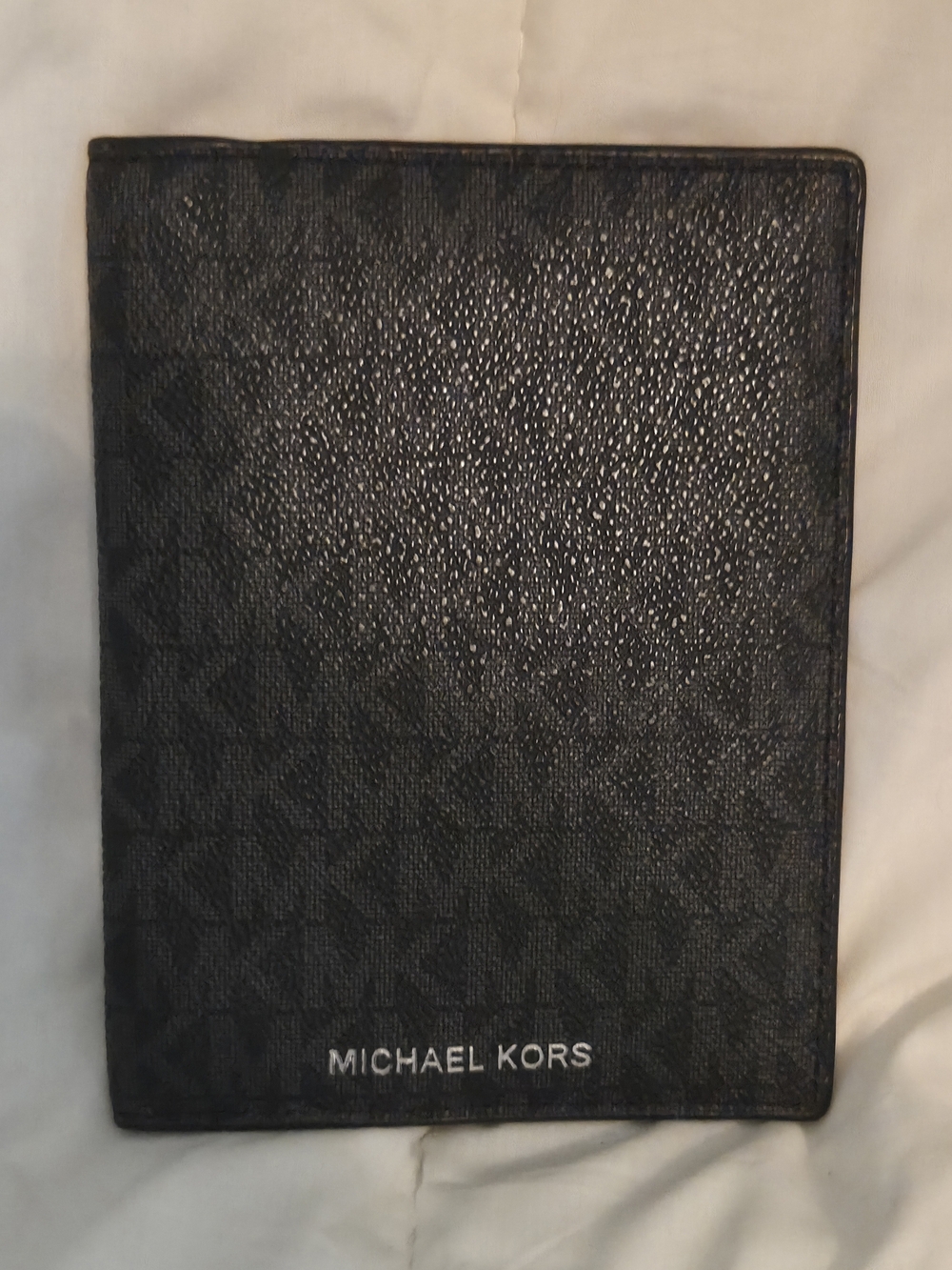 Michael Kors Black Logo Passport Holder